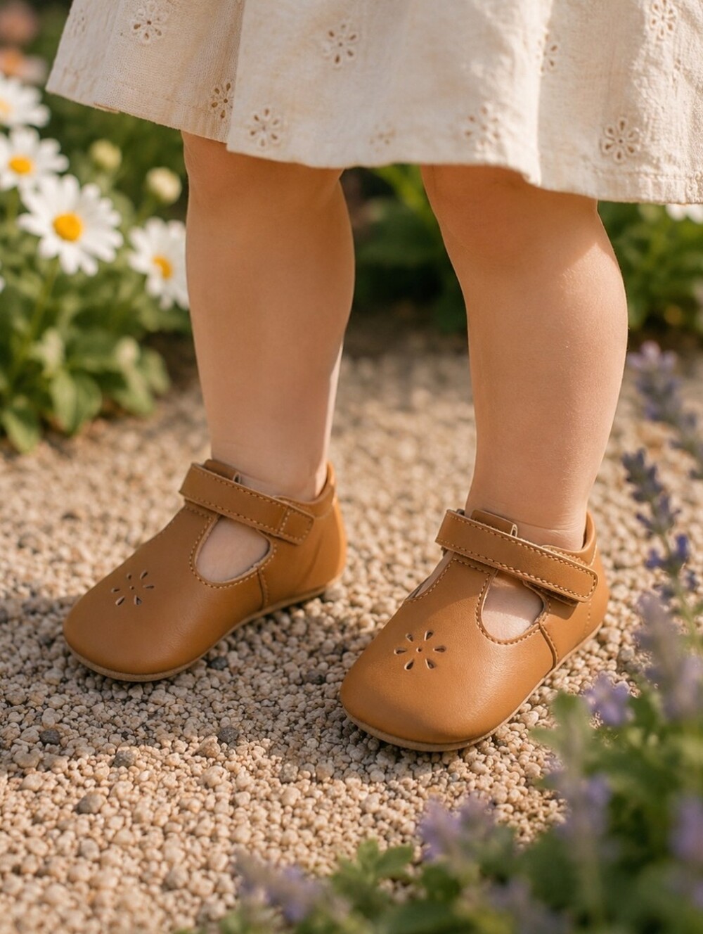 L'AMOUR Soft Sole Shoes in Tan - NEW IN BOX